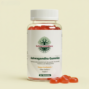 Premium Ashwagandha Gummies 300 + Vitamin B6, – 60 Stück Schwarzwaldglanz