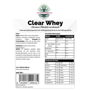 Clear Whey Protein Eistee Pfirsich - 500g