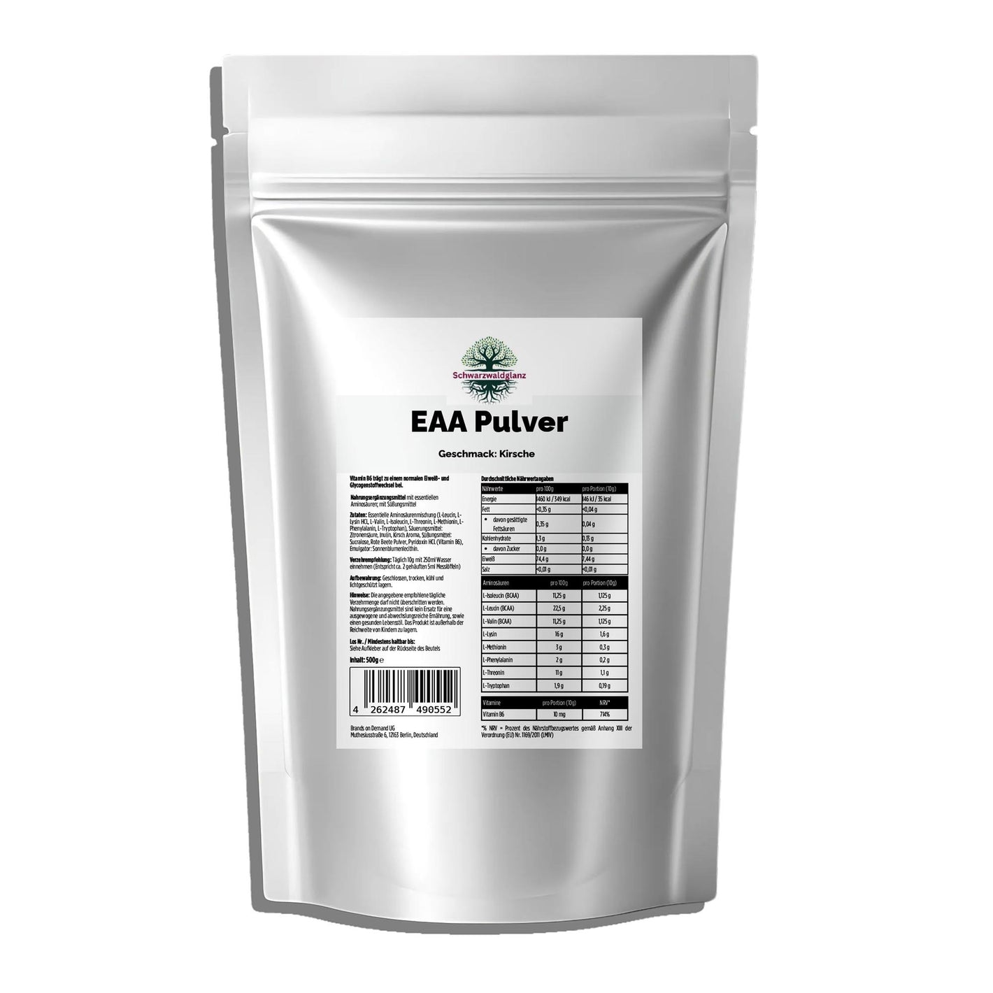 EAA Pulver -Geschmack Kirche - Front 1 Serie 1 weisser Hintergrund