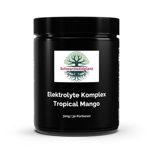 Schwarzwaldglanz Elektrolyte Pulver Tropical Mango - 300g – Front – hochwertiges Produkt von Schwarzwaldglanz – Produkt vor weißem Hintergrund