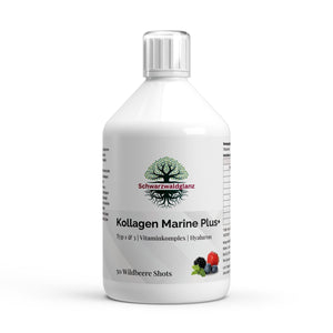 Schwarzwaldglanz Kollagen Marine Plus+ - 50 Shots – Front – hochwertiges Produkt von Schwarzwaldglanz – Produkt vor weißem Hintergrund