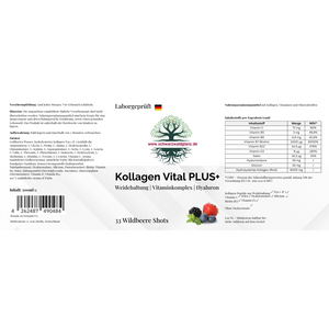 Kollagen Vital PLUS+ Shots - Wild Berry - 500ml