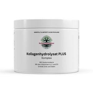 Schwarzwaldglanz Kollagenhydrolysat PLUS – hochwertig & vielseitig – Front – hochwertiges Produkt von Schwarzwaldglanz – Produkt vor weißem Hintergrund