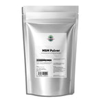 Schwarzwaldglanz MSM Pulver organischen Schwefel  Ernährung  – Front – hochwertiges Produkt von Schwarzwaldglanz – Produkt vor weißem Hintergrund