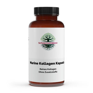 Schwarzwaldglanz Marine Kollagen - 120 Kapseln – Front – hochwertiges Produkt von Schwarzwaldglanz – Produkt vor weißem Hintergrund