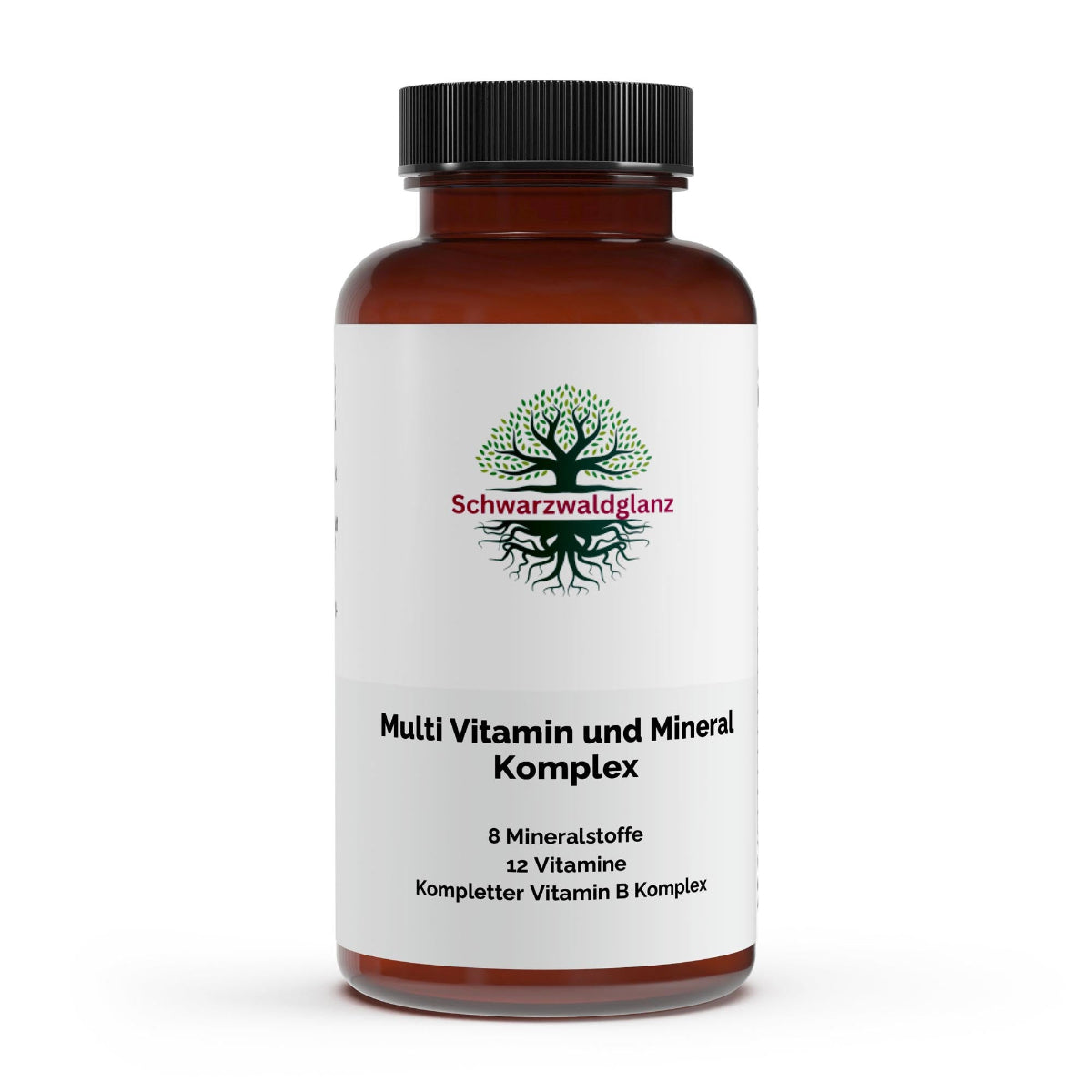 Schwarzwaldglanz Multivitamin & Mineral Komplex – 120 Softgels – Front – hochwertiges Produkt von Schwarzwaldglanz – freigestellt vor neutralem Hintergrund