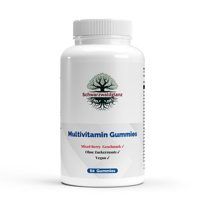 Schwarzwaldglanz Premium Multivitamin Gumies – Front – hochwertiges Produkt von Schwarzwaldglanz – Produkt vor weißem Hintergrund