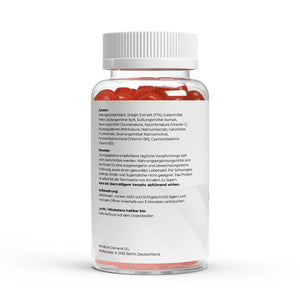 Schwarzwaldglanz Premium Shilajit Gummies 1001 – Hinweis – hochwertiges Produkt von Schwarzwaldglanz – Produkt vor weißem Hintergrund