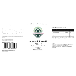 Ägyptisches Schwarzkümmelöl - 240 vegane Softgels