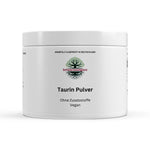 Schwarzwaldglanz Taurin Pulver – rein, vegan & vielseitig einsetzbar – Front – hochwertiges Produkt von Schwarzwaldglanz – Produkt vor weißem Hintergrund