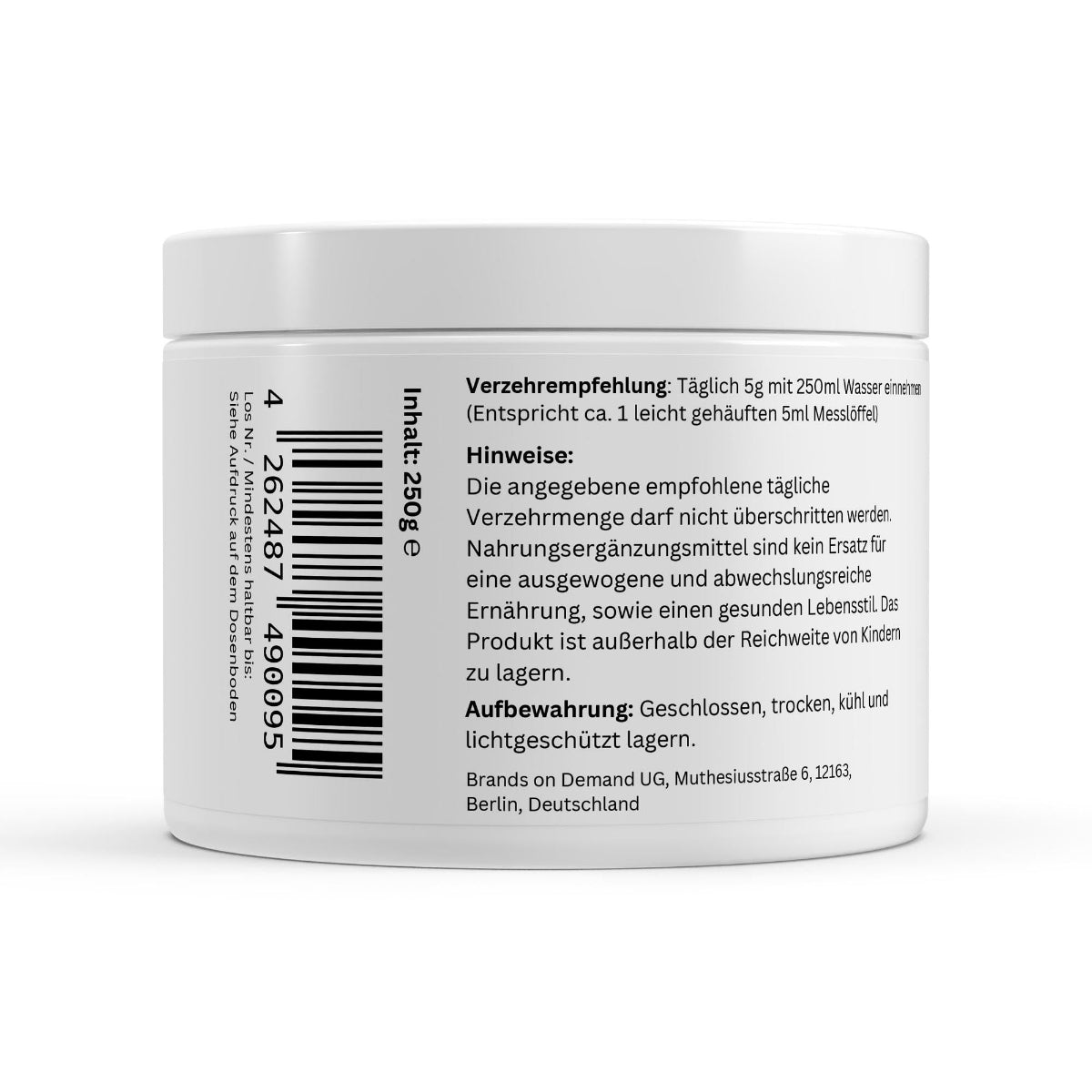 Schwarzwaldglanz Taurin Pulver – rein, vegan & vielseitig einsetzbar – Hinweis – hochwertiges Produkt von Schwarzwaldglanz – Produkt vor weißem Hintergrund